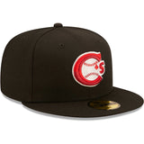 Men's Vancouver Canadians New Era Black Alternate 1 Authentic Collection 59FIFTY Fitted Hat
