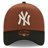 New York Yankees New Era Harvest A-Frame 9FORTY Adjustable Hat - Brown