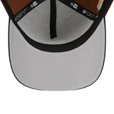 New York Yankees New Era Harvest A-Frame 9FORTY Adjustable Hat - Brown