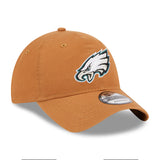 Men's New Era Brown Philadelphia Eagles Main Core Classic 2.0 9TWENTY Adjustable Hat