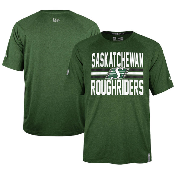 Saskatchewan Roughriders New Era Sideline Varsity Performance T-Shirt - Green