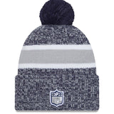 Men's New Era Navy Dallas Cowboys 2023 Sideline Cuffed Knit Hat With Pom