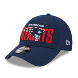 Men's New Era Navy New England Patriots 2023 NFL Draft 9FORTY Adjustable Hat