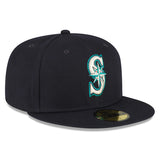 Seattle Mariners New Era Authentic Collection Replica 59FIFTY Fitted Hat - Navy