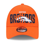 Men's New Era Orange Denver Broncos 2023 NFL Draft 9FORTY Adjustable Hat