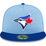 Toronto Blue Jays New Era 2024 Batting Practice On-Field 59FIFTY Fitted Hat - Powder Blue