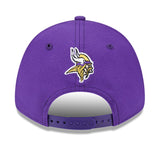 Men's New Era Purple Minnesota Vikings 2023 NFL Draft 9FORTY Adjustable Hat