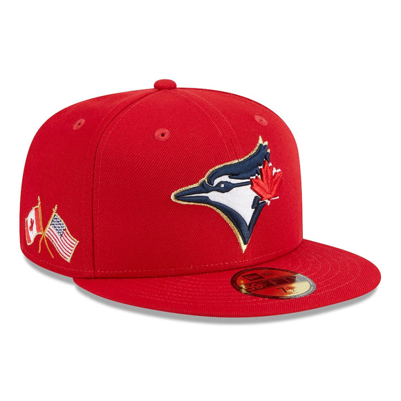 Men's Toronto Blue Jays New Era Red 2023 Fourth of July 59FIFTY Fitted Hat