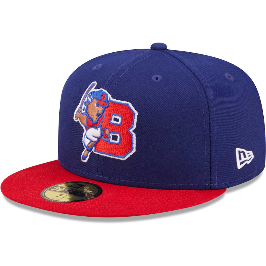 Casquette New Era 59FIFTY – Bisons De Buffalo – Rouge/noir – Taille 7 1/2 – Neuve