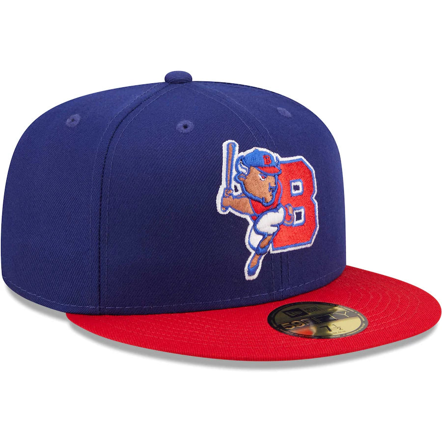 Men's Buffalo Bisons New Era Royal Game Authentic Collection 59FIFTY F ...