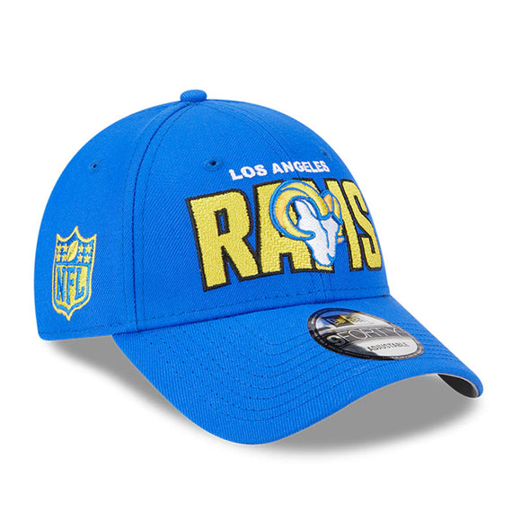 Men's New Era Royal Los Angeles Rams 2023 NFL Draft 9FORTY Adjustable Hat