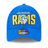 Men's New Era Royal Los Angeles Rams 2023 NFL Draft 9FORTY Adjustable Hat