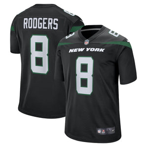 Aaron Rodgers New York Jets Nike Game Player Jersey - Black