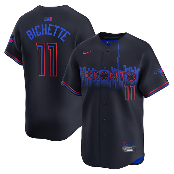 Men's Toronto Blue Jays Nike Navy 2024 City Connect Limited Jersey - Bo Bichette