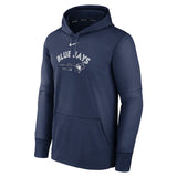Toronto Blue Jays Nike Authentic Collection Performance Pullover Hoodie - Navy