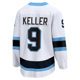 Men's Fanatics Utah Hockey Club Breakaway Away White Clayton Keller Hockey Jersey