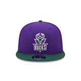 Men's New Era Purple Milwaukee Bucks NBA Retro Classic Edition - 9FIFTY Snapback Hat
