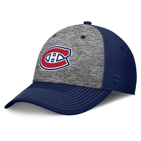 Men's Montreal Canadiens Fanatics Fundamental Top Shelf 2-Tone Flex Hat - Gray/Royal