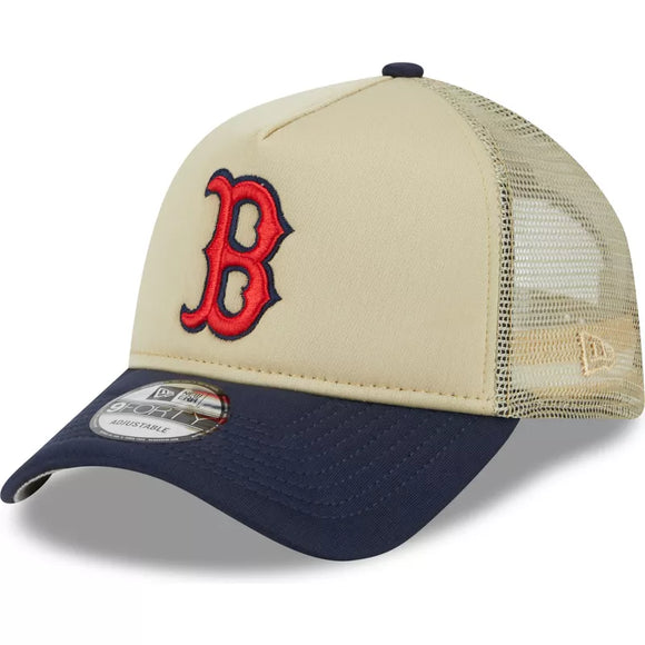 Men's New Era Boston Red Sox A Frame OTC 9FORTY All Day Two Tone Snapback Hat