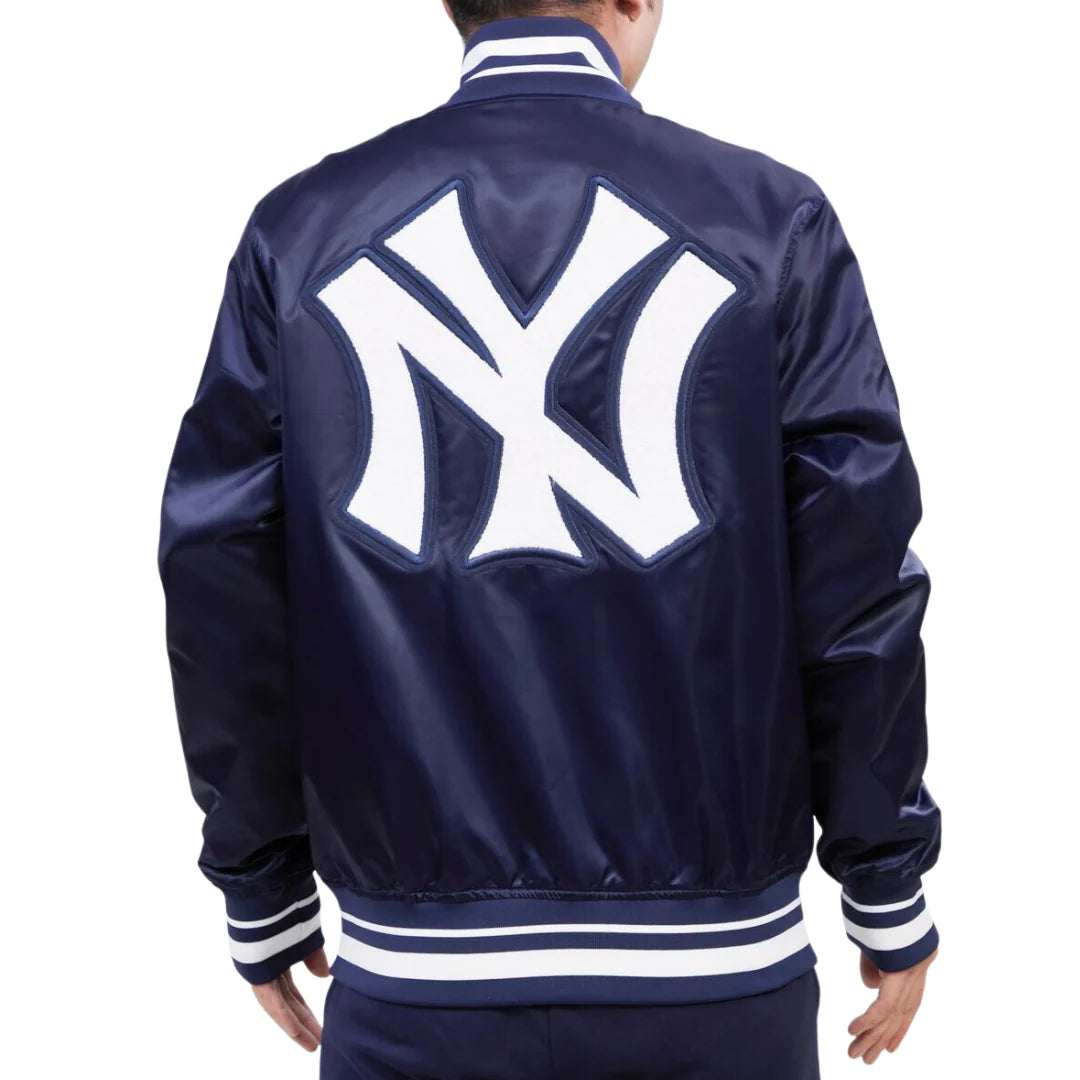 New York Yankees スタジャンPRO STANDARD ネイビー Men's Pro Standard Navy Blue New York Yankees Classic Satin Full