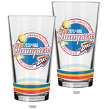 Oklahoma City Thunder 2025 NBA Finals Champions Shadow 16oz. Mixing Glass