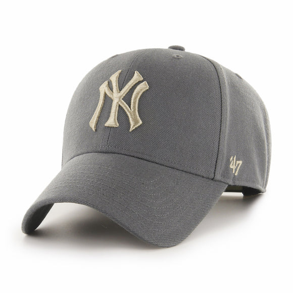New York Yankees MLB '47 Brand Smoke Show MVP Snapback Hat - Charcoal