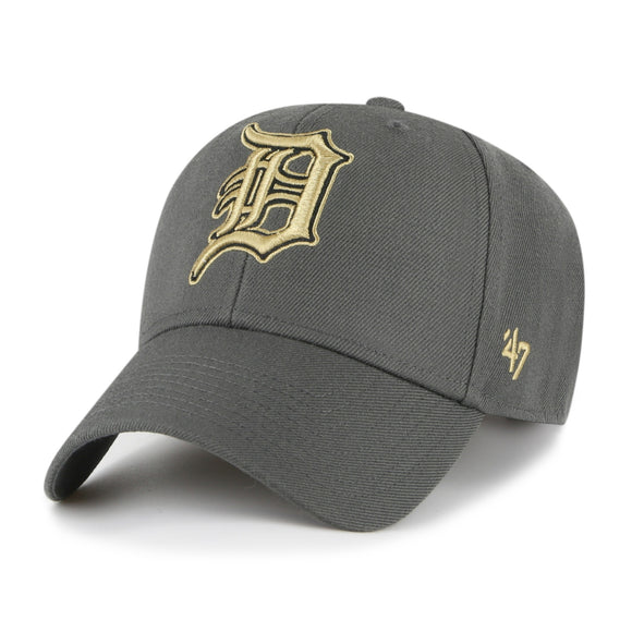 Detroit Tigers MLB '47 Brand Smoke Show MVP Snapback Hat - Charcoal