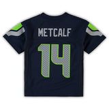 Kids Nike DK Metcalf Navy Blue Seattle Seahawks Game NFL Home Football Jersey - Multiple Sizes
