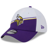 Men's New Era White/Purple Minnesota Vikings 2023 Sideline 39THIRTY Flex Hat