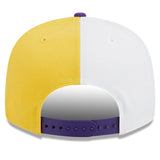 Men's New Era Gold/Purple Minnesota Vikings  2023 Sideline Primary Logo 9FIFTY Snapback Hat