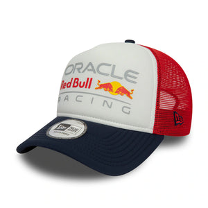 Red Bull Racing New Era Seasonal E-Frame Trucker Adjustable Hat - Colour Block