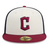 Men's New Era White/Red Cleveland Guardians 2024 City Connect 59FIFTY Fitted Hat