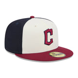 Men's New Era White/Red Cleveland Guardians 2024 City Connect 59FIFTY Fitted Hat