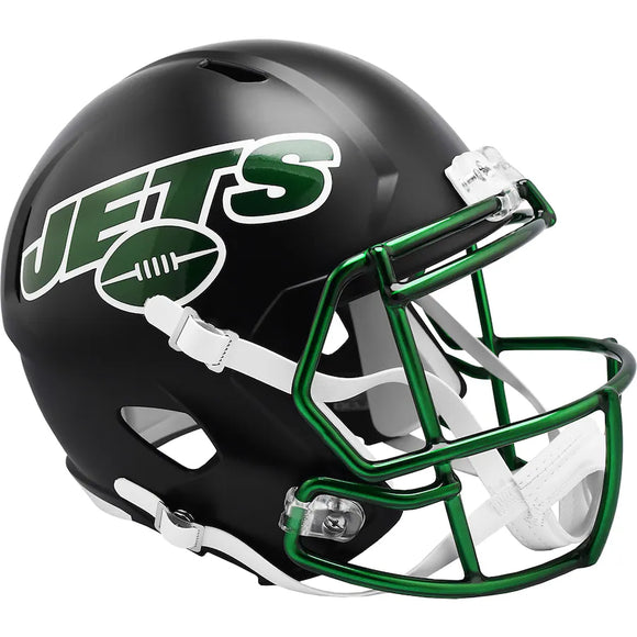 New York Jets Riddell Black Alternate Full Size Speed Replica NFL Football Helmet