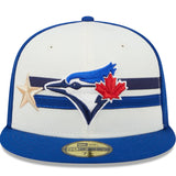 Men's Toronto Blue Jays New Era Cream/Royal 2024 MLB All-Star Game Workout 59FIFTY Fitted Hat