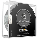 2023 NHL Heritage Classic Logo Edmonton Official Game Model Hockey Puck - Oilers vs Flames