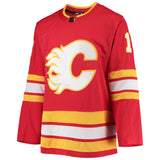 Calgary Flames Johnny Gaudreau adidas Red Authentic Prime Green Hockey Jersey