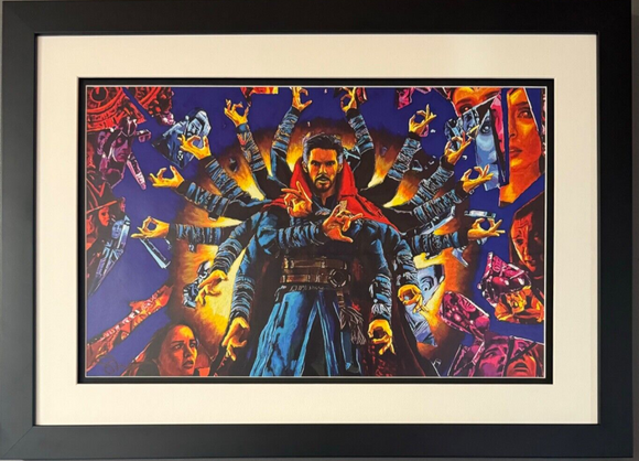 Dr Doctor Strange Replica 3D Art Print 11x16 Marvel Super Hero Framed 14x20