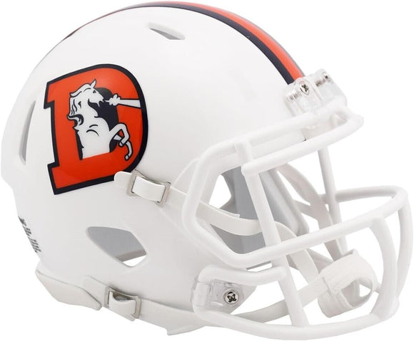 NFL Football Riddell Denver Broncos 2023 Snowcapped Mini Speed Replica Helmet