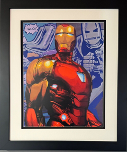 Iron Man - Avengers Replica 3D Art Print 11x13 Marvel Super Hero Framed 14x27