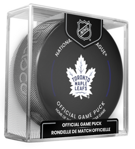 2023-24 NHL Toronto Maple Leafs Home of the All Star Game Official Game Puck Design - in Cube