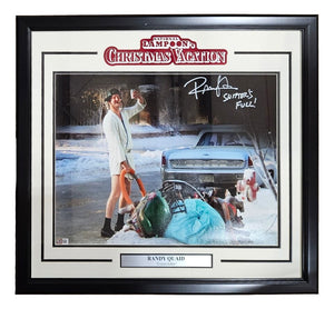 Randy Quaid Signed Framed 16x20 Christmas Vacation Spotlight Photo Shitter's Full BAS