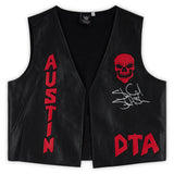 "Stone Cold" Steve Austin WWE Autographed Black and Red DTA Replica Vest