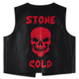 "Stone Cold" Steve Austin WWE Autographed Black and Red DTA Replica Vest