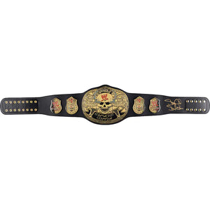 "Stone Cold" Steve Austin WWE Autographed Smoking Skull Championship Replica Title Belt