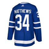 Men's Toronto Maple Leafs Auston Matthews adidas Blue Authentic Player Hockey Jersey With C & Milk Patch