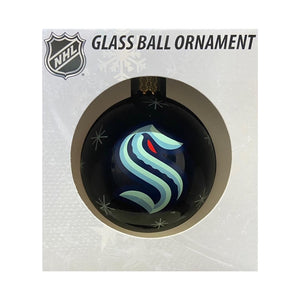Seattle Kraken Double Sided Single Ball Christmas Ornament NHL Hockey