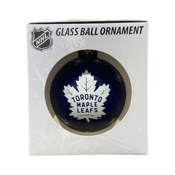 Toronto Maple Leafs Double Sided Single Ball Christmas Ornament NHL Hockey