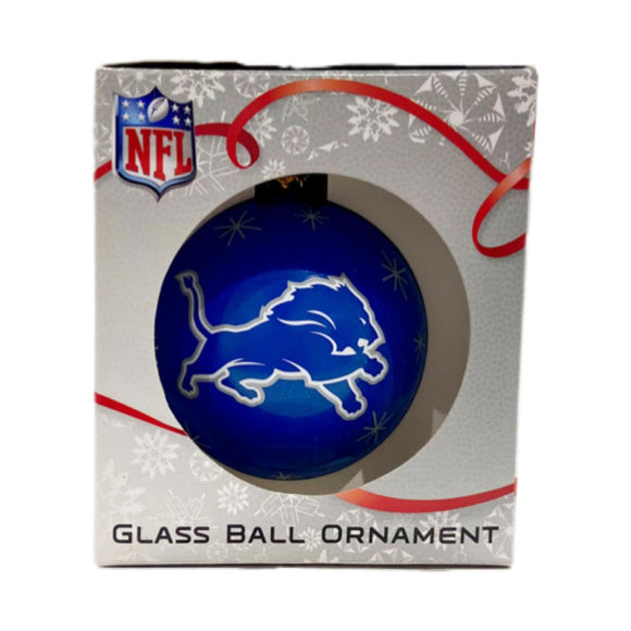Detroit Lions Double Sided Single Ball Christmas Ornament NFL Football