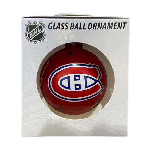 Montreal Canadiens Double Sided Single Ball Christmas Ornament NHL Hockey